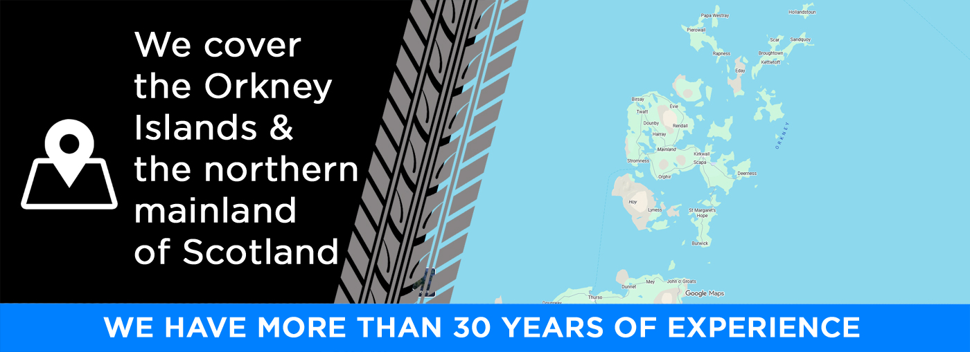HGV Mobile Services Roadside Assistance across Orkney, the islands, and northern mainland Scotland.